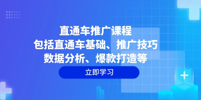 直通车推广课程:包括直通车基础、推广技巧、数据分析、爆款打造等-网创星球