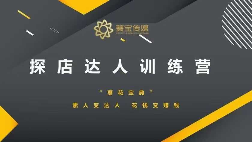 探店达人训练营,素人变达人,花钱变赚钱-网创星球