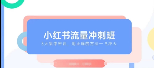 小红书流量冲刺班2025，最懂小红书的女人，快速教你2025年入局小红书-网创星球