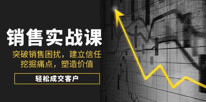 销售实战课,突破销售困扰,建立信任,挖掘痛点,塑造价值,轻松成交客户-网创星球