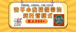 快手小店代运营躺赚项目 二八分成 长期稳定 保底月入3k+-网创星球