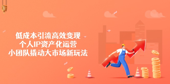 低成本引流高效变现，个人IP资产化运营，小团队撬动大市场新玩法-网创星球