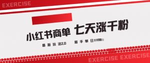 小红书商单2.0最新玩法，3天涨千粉单日变现多张-网创星球