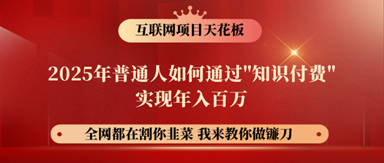 镰刀训练营超级IP合伙人，25年普通人如何通过“知识付费”年入百万！-网创星球