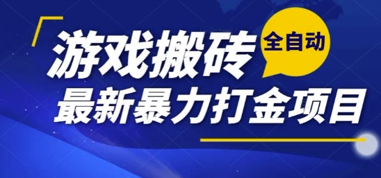 热门副业,全自动游戏打金搬砖,单账号一天收益1-2张,可多开矩阵操作日入1k【揭秘】-网创星球